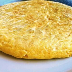 Tortilla de patata sin cebolla